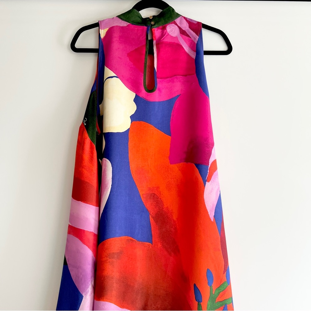 FARM Rio x Anthropologie Floral Halter Maxi Dress Size XL NWT in Tropical Red - Picture 7 of 16